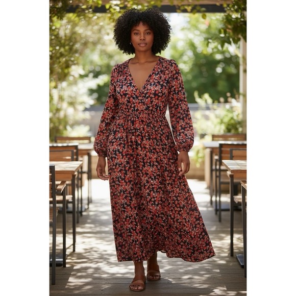 Boden Dresses & Skirts - Boden Floral Maxi Dress Women's US 14R Long Sleeve Boho Cottagecore NWT